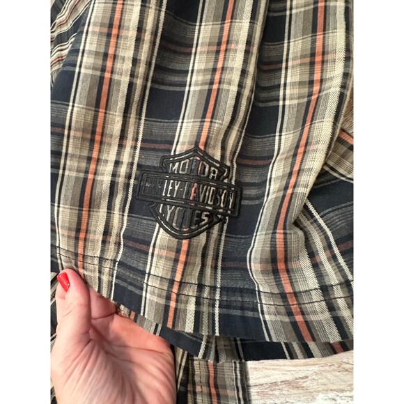 Harley Davidson Embroidered stitching Button up Shirt in men’s size XXL - Picture 7 of 7